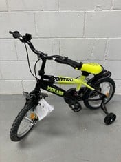 BIKE FOR BOY BRAND SPORTIVO VOLARE BLACK AND YELLOW COLOUR.