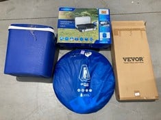 4 X CAMPING ITEMS INCLUDING CHANGING MAT AKTIVE BLUE COLOUR.