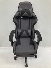 GREY AND BLACK GAMING CHAIR (P.V.P 100€).