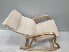 ROCKING CHAIR SONGMICS BEIGE COLOUR (DIRTY) (P.V.P 100'70€).