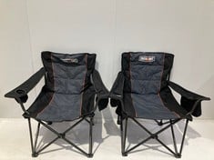 2 X OVERMONT CHAIR FOR BEACH OR CAMPING (BROKEN).