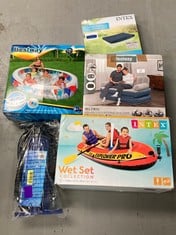 5 X VARIETY OF INFLATABLE ITEMS INCLUDING BESTWAY POOL.