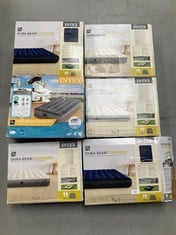 6 X INTEX MATTRESSES VARIOUS MODELS INCLUDING DURA BEAM STANDARD 2 PERSON 25 CM.