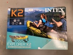 INTEX ADULT INFLATABLE KAYAK EXPLORER K2 FOR 2 PERSONS (68307) (P.V.P 120€) (DIRTY).