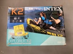 INTEX ADULT INFLATABLE KAYAK EXPLORER K2 FOR 2 PERSONS (68307) (P.V.P 120€) .