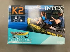 INTEX ADULT INFLATABLE KAYAK EXPLORER K2 FOR 2 PERSONS (68307) (P.V.P 120€) .