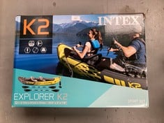 INTEX ADULT INFLATABLE KAYAK EXPLORER K2 FOR 2 PERSONS (68307) (P.V.P 120€) .