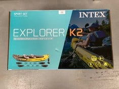 INTEX ADULT INFLATABLE KAYAK EXPLORER K2 FOR 2 PERSONS (68307) (P.V.P 120€) .