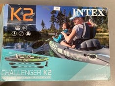 INTEX 68306 - CHALLENGER K2 INFLATABLE KAYAK & 2 PADDLES - 351 X 76 X 38 CM (P.V.P 142,94€) .