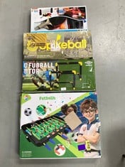 4 X MISCELLANEOUS ITEMS FOR CHILDREN INCLUDING COLOURBABY TABLE FOOTBALL.