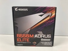 AORUS B550M AORUS ELITE MOTHERBOARD (ORIGINAL RRP - €107.66) IN BLACK (WITH BOX) [JPTZ7619]