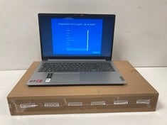 LENOVO IDEAPAD 1 15AMN7 256 GB LAPTOP (ORIGINAL RRP - 549,00€) IN GREY (WITH BOX AND CHARGER). AMD RYZEN 3 7320U, 8 GB RAM, [JPTZ7563].