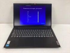 LAPTOP LENOVO V15 G2 IJL 256GB SSD (ORIGINAL RRP - €252,00) IN BLACK: MODEL NO PF9XB3902083 (WITH CHARGER 45W. NO BOX, TOUCH MOUSE NOT WORKING / DENTS ON OUTER CASING). INTEL CELERON N4500 @ 1.10GHZ,