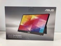 ASUS ZENSCREEN MB16AHG LAPTOP MONITOR (ORIGINAL RRP - €322.99) IN BLACK (WITH BOX AND CABLES TO CONNECT WITH HDMI) [JPTZ7653]