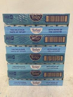 4 PACKS OF 6 TETLEY DECAF TEA BAGS 80 TEA BAGS PER BOX BBE - 12/24: LOCATION - B1