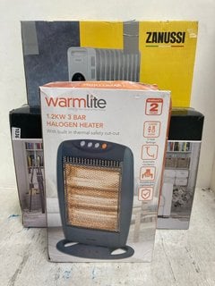 ZANUSSI DIGITAL OIL FILLED RADIATOR WITH TOUCH CONTROLS TO INCLUDE BELACO CONVECTOR HEATER BEL - CH125B & WARMLITE 1.2KW 3 BAR HALOGEN HEATER: LOCATION - B1