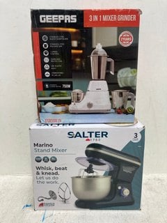 SALTER MARINO STAND MIXER TO INCLUDE GEEPAS 3 IN 1 MIXER GRINDER: LOCATION - B1