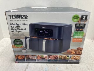 TOWER MIDNIGHT BLUE 8.5 LITRE DUAL BASKET AIR FRYER: LOCATION - B1