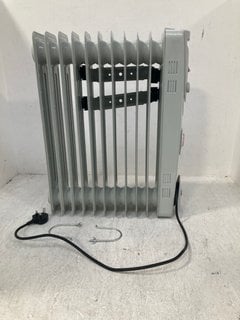 MYLEK 2500W OIL HEATER WITH TIMER MY01-11T: LOCATION - B1