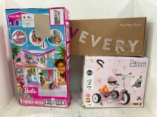 BARBIE MALIBU HOUSE TO INCLUDE SMOBY BE MOVE TRICYCLE & LOVE EVERY THE PLAY GYM: LOCATION - B3