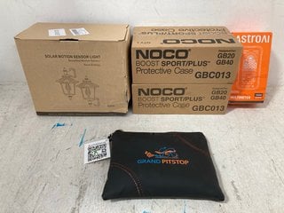 QTY OF ASSORTED AUTOMOTIVE ITEMS TO INCLUDE NOCO BOOST SPORT PLUS PROTECTIVE CASES PART NO GBC013: LOCATION - B3