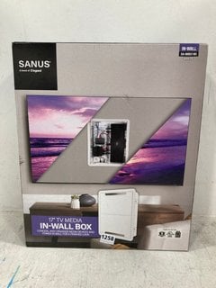 SANUS 17" TV MEDIA IN WALL BOX IN WHITE: LOCATION - B3