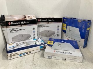 QTY OF ASSORTED ITEMS TO INCLUDE RUSSELL HOBBS ELECTRIC UNDER BLANKET KING SIZE: LOCATION - B3