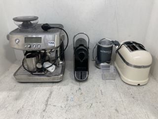 QTY OF ASSORTED HOUSE HOLD ITEMS TO INCLUDE SAGE COFFEE MACHINE IN CHROME: LOCATION - BR7