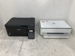 2 X ASSORTED PRINTERS TO INCLUDE HP HOME PRINTER IN WHITE: LOCATION - BR7