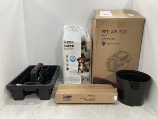 QTY OF ASSORTED ITEMS TO INCLUDE MIGHTY PRODUCTS PET AIR BOX: LOCATION - BR7