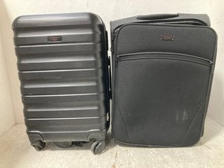 2 X JOHN LEWIS AND PARTNERS TRAVEL SUITCASES IN BLACK SIZE - S: LOCATION - A4