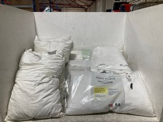 QTY OF JOHN LEWIS AND PARTNERS BEDDING ITEMS TO INCLUDE CLUSTER FIBRE PILLOW SIZE - STANDARD FIRM & ACTIVE ANTI - ALLERGY PILLOW WITH HEIQ ALLERGEN TECH: LOCATION - A6