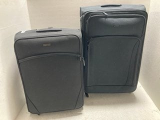 2 X JOHN LEWIS AND PARTNERS TRAVEL LUGGAGE ITEMS TO INCLUDE ANYDAY SUITCASE IN BLACK SIZE - S & TRAVEL SUITCASE IN BLACK SIZE - L: LOCATION - A6