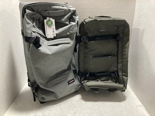 2 X JOHN LEWIS AND PARTNERS TRAVEL LUGGAGE ITEMS TO INCLUDE EASTPAK TRAVEL SUITCASE IN LIGHT GREY SIZE - L & GO TRAVEL DEEPER PACKING CUBES: LOCATION - A6