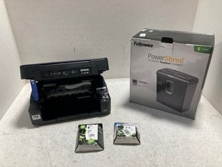 EPSON XP-2200 PRINTER TO INCLUDE FELLOWES POWER SHRED P-30C SHREDDER: LOCATION - A7