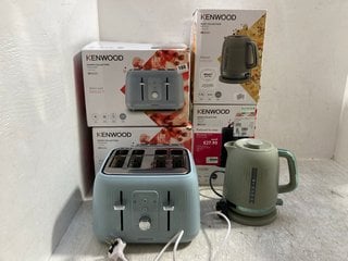 QTY OF KITCHEN ITEMS TO INCLUDE KENWOOD DAWN COLLECTION TOASTER & KENWOOD DAWN COLLECTION KETTLE: LOCATION - A9