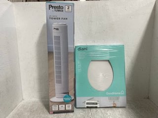 GOOD HOME DIANI TOILET SEAT TO INCLUDE TOWER PRESTO 29'' TOWER FAN: LOCATION - A10