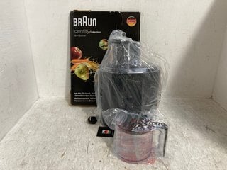 BRAUN IDENTITY COLLECTION SPIN JUICER IN BLACK: LOCATION - A10