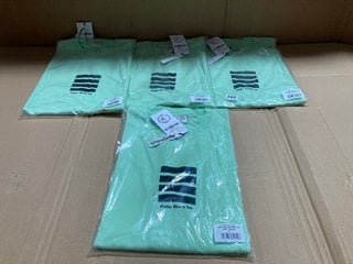 4 X POLAR SKATE TAPE AND PANTHER TSHIRTS IN GREEN SIZE: S, M, L AND XL - RRP - £188: LOCATION - A12