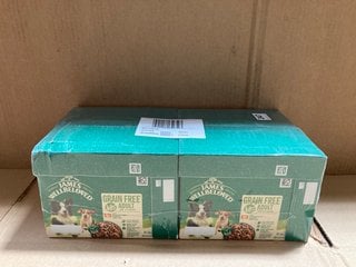 4 X BOXES OF WELLBELOVED ADULT GRAIN FREE TURKEY WITH VEGETABLES WET DOG FOOD PACKS BB: 05/26: LOCATION - A12