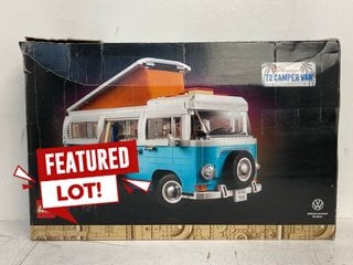 LEGO VOLKSWAGEN T2 CAMPER VAN VEHICLE BUILD KIT MODEL: 10279 - RRP - £179: LOCATION - WHITE BOOTH