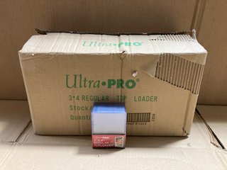 BOX OF ULTRA PRO 3'' X 4'' REGULAR TOPLOADERS: LOCATION - A12