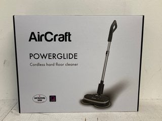 AIRCRAFT POWERGLIDE CORDLESS HARD FLOOR CLEANER IN BLACK/WHITE - RRP £269.99: LOCATION - WHITE BOOTH