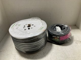 2 X ASSORTED WIRING ITEMS TO INCLUDE PRYSMIAN 3 CORE ARMOURED CABLE 4.0MM/25M: LOCATION - A18