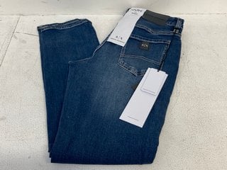 ARMANI EXCHANGE MENS DENIM POCKET JEANS IN MID WASH SIZE: 30R'' - RRP - £110: LOCATION - WHITE BOOTH