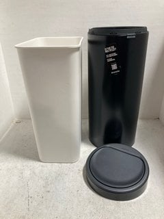 2 X ASSORTED TOWER AND BRABANTIA WASTE BINS: LOCATION - B20