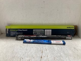 3 X ASSORTED VEHICLE ITEMS TO INCLUDE BOSCH SUPER PLUS SP 16 WIPER BLADE PACK: LOCATION - B17