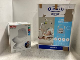 NUBY MY REAL POTTY TO INCLUDE GRACO LOVIN HUG SWING: LOCATION - B15