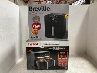 2 X ASSORTED TEFAL AND BREVILLE AIR FRYERS: LOCATION - B15