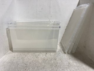 PACK OF 3 83L OTTO NESTABLE CLEAR PLASTIC STORAGE BOXES: LOCATION - B14